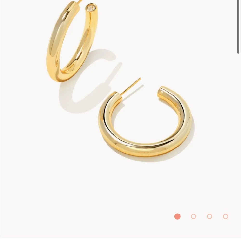 Kendra Scott gold hoops